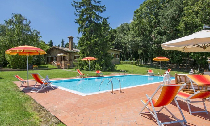 Gambassi Terme Villa | Stunning private villa with private pool, WIFI, TV, balcony, pets allowed, close to San Gimignano