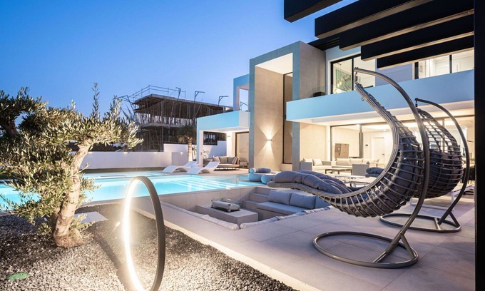 Manilva Villa | Stunning private villa for 11 guests with A/C, hot tub, WIFI, private pool, TV and patio