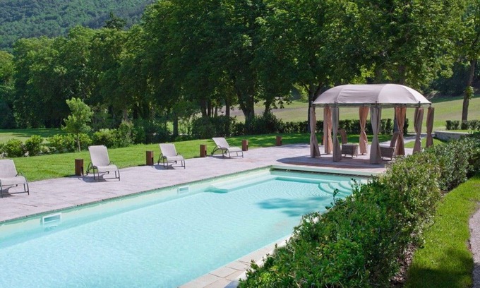 Nerbisci Villa | Stunning private villa for 20 guests with private pool, A/C, WIFI, TV, patio and panoramic view