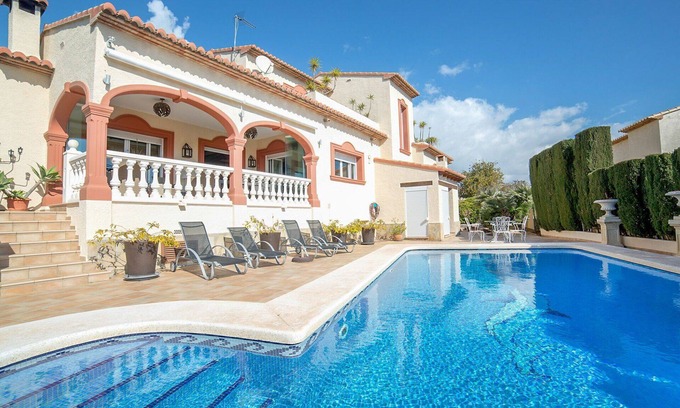 Calpe Villa | Stunning private villa for 8 people with private pool, A/C, WIFI, TV, terrace and parking