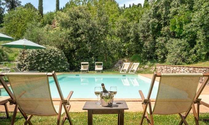 Villabuona Villa | Stunning private villa with private pool, A/C, WIFI, TV, terrace and panoramic view, close to Lu.