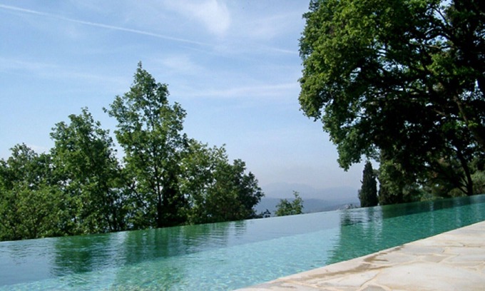 Le Tignet House | Stunning view of the Mediterranean Sea, 20m infinity pool, separate pool house