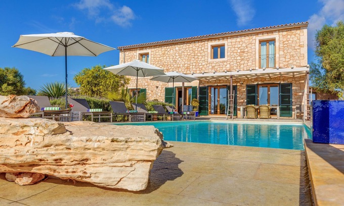 Ses Salines House | Stunning Villa Can Xesquet with Mountain View, Wi-Fi