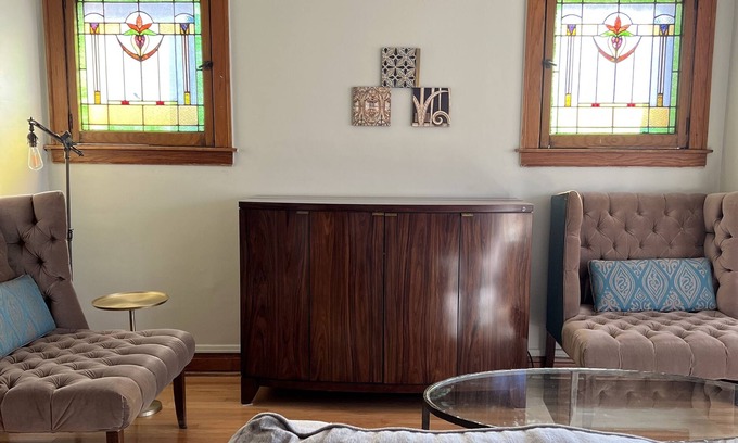 Little Village Apartment | Style. Culture. History. Affordable City Living. Gorgeous Stain Glass Windows.