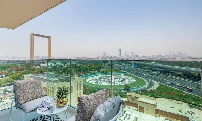 Bur Dubai Apartment | Stylish 1BR w/Dubai Frame Views - Near Metro!