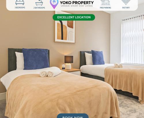 Ashton in Makerfield House | Stylish House - Sleeps 7 - Free Parking, Fast WiFi and Smart TV - Contractors, Groups and Long Stays Welcome by Yoko Property