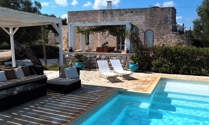 Ostuni House | Stylish luxury trulli with private pool and amazing sea view