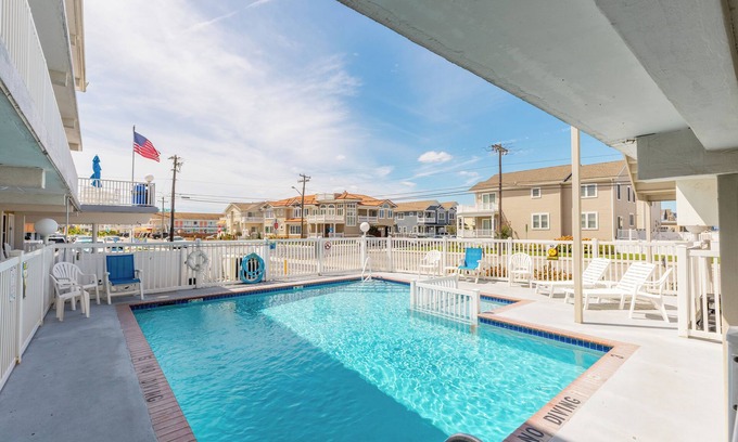 Wildwood Crest Condo | Summer Sands Spacious1bedroomOcean view condo in Wildwood Crest w/AC/heat, WiFi