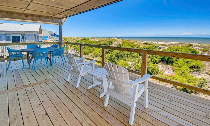 Avon House | SUMMER SAVINGS - Oceanfront Dog Friendly w/Saltwater Pool, Hot Tub, Game Room