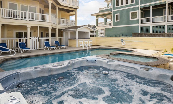 Ocean Isle Estates House | SUMMER SAVINGS - Oceanfront Dog Friendly w/Pool, Hot Tub, Elevator, Game Room