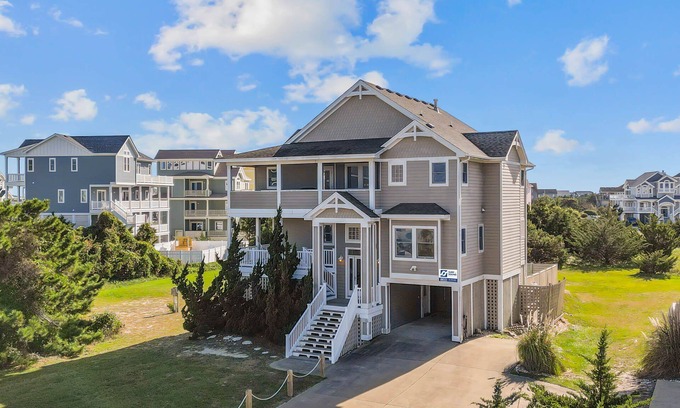 Ocean Isle Estates House | SUMMER SAVINGS-Oceanside Dog Friendly w/Private Pool, Hot Tub, Elevator & More