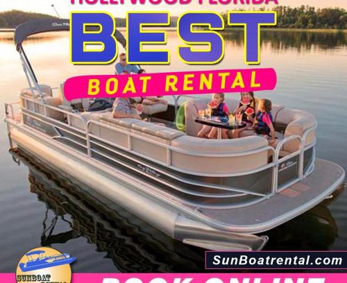 Dania Beach Boat Rental | SunBoat Rental - Pontoon Boat Rental