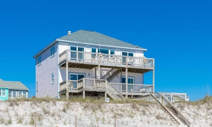 Ocean City Beach House | Sundog - Spacious 4 BR Oceanfront Home with 2 Sun Decks