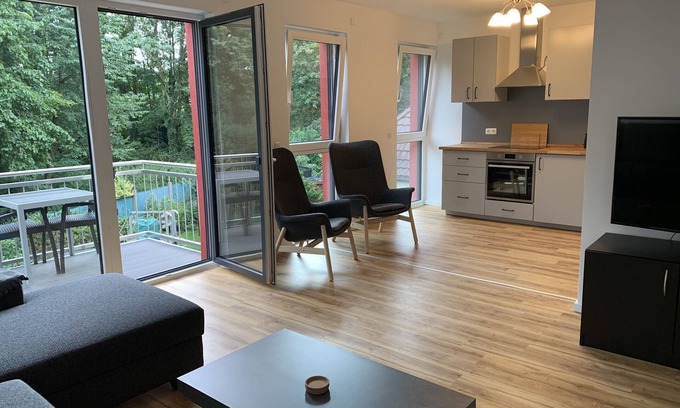 Frillendorf Apartment | Sunny apartment with terrace and balcony