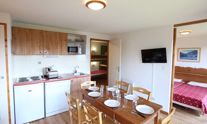 Chamrousse Apartment | Sunny Apartment Near Slopes with Terrace and Ski Lockers