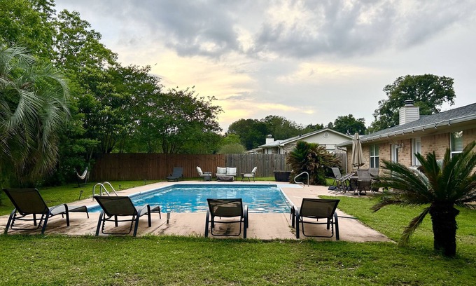 Northwest Pensacola House | Sunny Central Oasis with Pool + Family Comfort!