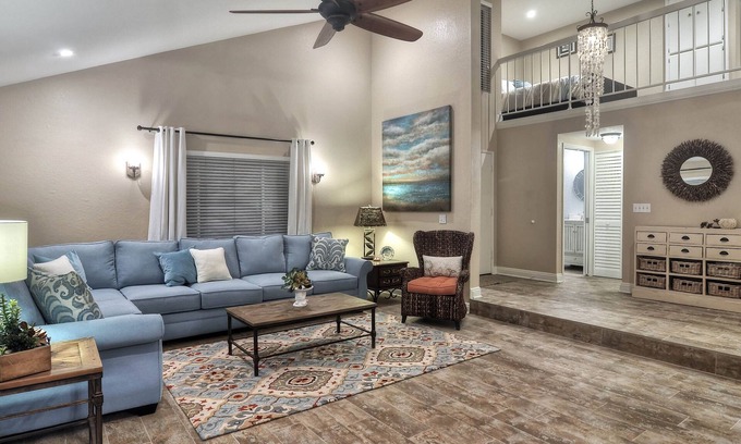 San Clemente Condo | Sunny condo with loft and spacious patio surrounded by palm trees