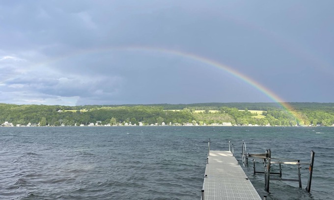 Town of Jerusalem House | Sunrise Shores- Quiet Keuka Lake Ranch, Private Beach, Dock, Beautiful Views