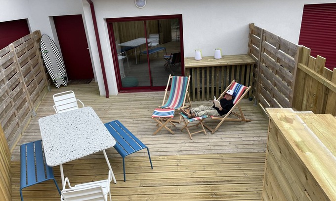 Moliets-et-Maa Apartment | Super apartment 60m2 with large terrace