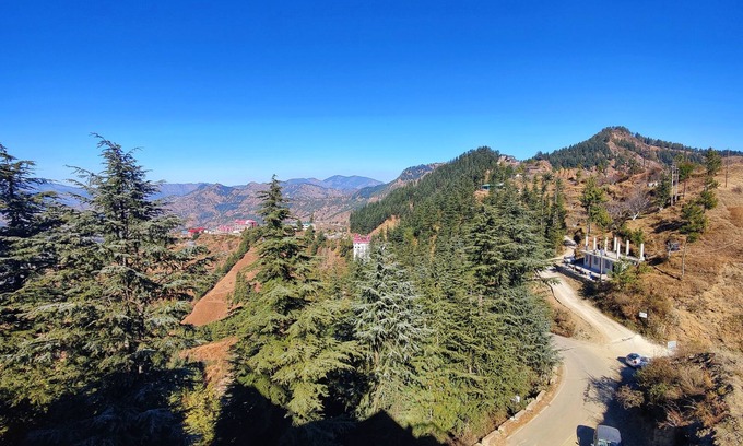Theog Hotel | Super Deluxe Room | w/King Size bed View, Balcony, Bonfire, Food, Mountain View