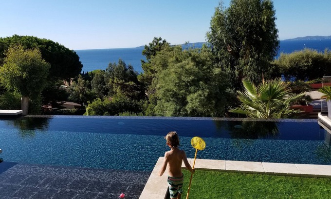 Rayol-Canadel-sur-Mer Villa | SUPERB SEAVIEW MID CENTURY VILLA with POOL , Golfe of St Tropez - sleeps 10