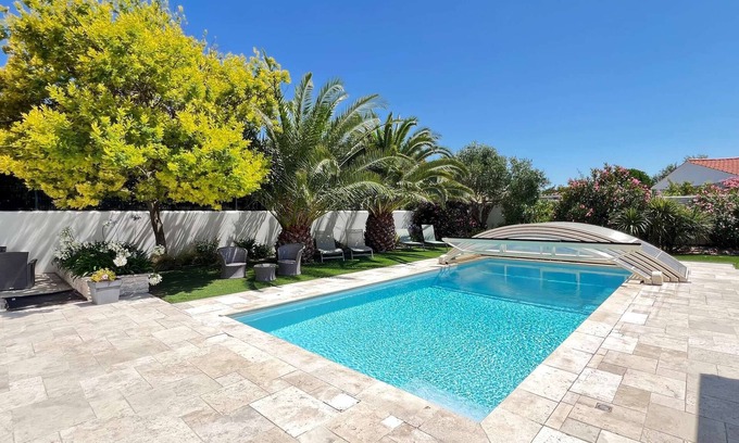 Rivedoux-Plage House | Superb villa with heated pool near the beach