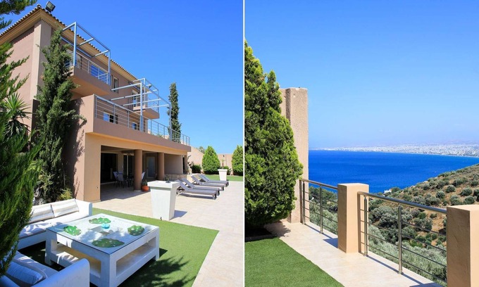 Linoperamata Villa | Superb Villa Yiorgos, Heated pool, Jacuzzi, Seaview