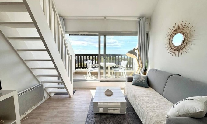 Guidel-Plages Apartment | Superbe appartement duplex - Vue mer - Piscine
