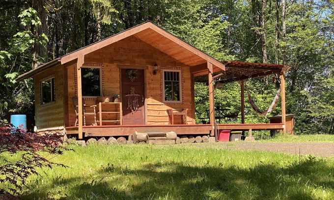 Clatskanie Cabin | Swedish Cabin in the Woods with Columbia River Views