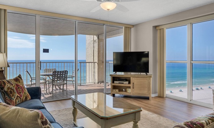 Miramar Beach Condo | Sweeping Gulf Views from Private Balcony! Gated Community with 24 Hour Security!