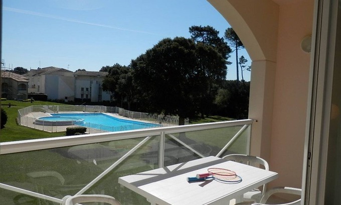 Moliets-et-Maa Apartment | T2 Apartment with pool, balcony, private parking - Moliets-et-Maa