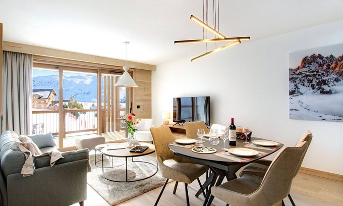 Bergers Condo | T3 de 70m² + TV | Ski aux pieds | Accès piscine