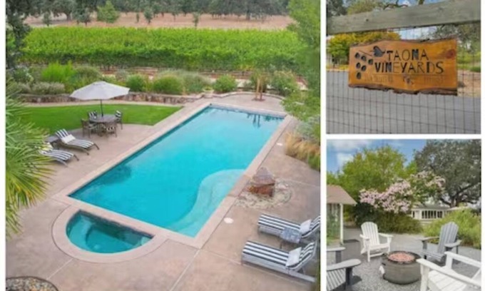 Santa Rosa House | Taona Vineyard ~ Pickleball/Tennis ~ Pool ~ Hot tub