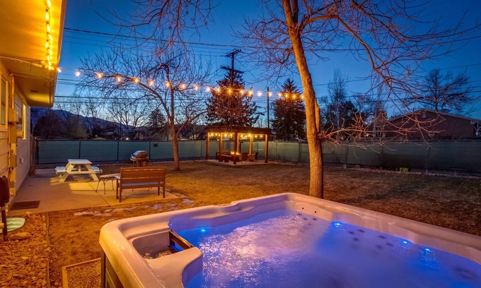 East Colorado Springs House | Tastefully Updated Central Springs Escape with Hot Tub, Pergola, and Fire Pit