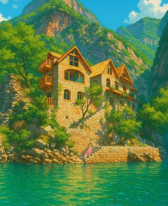 Shkoder County House | Te Konaku, Komani Lake