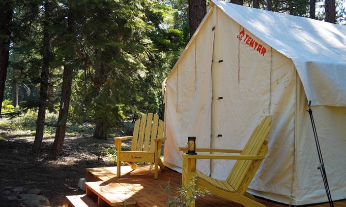 Tahoe Vista RV Rental | Tentrr Signature Site - Tahoe Vista Forest - Mt. Tallac Site