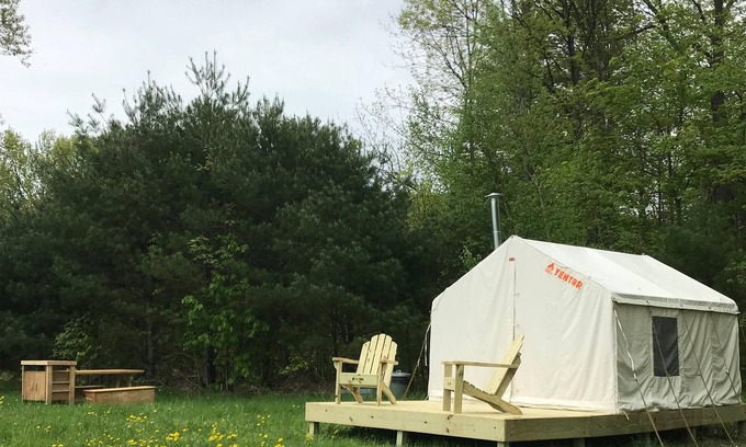 North Conway RV Rental | Tentrr Signature Site - River's Edge Mountain Valley