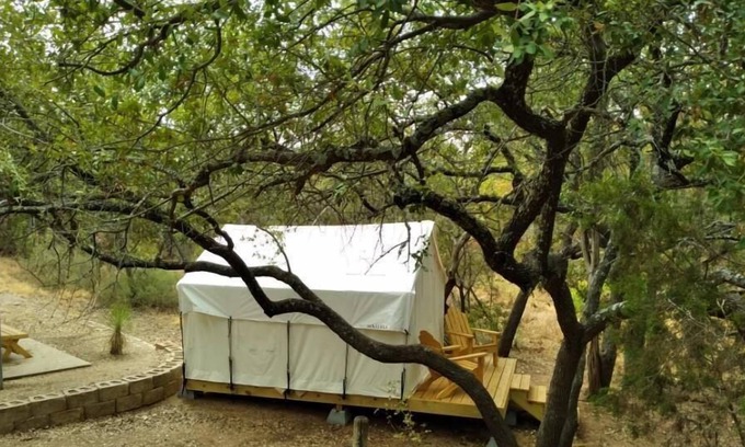Burnet RV Rental | Tentrr State Park Site - Texas Inks Lake State Park - Site C - Single Camp