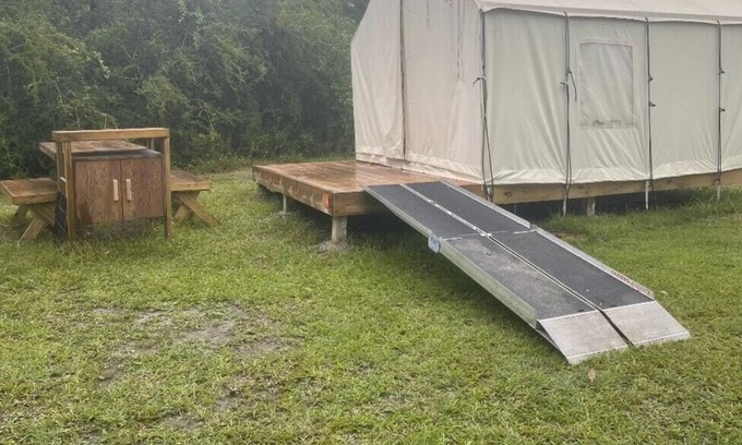 Bay St Louis RV Rental | Tentrr State Park Site - Mississippi Buccaneer State Park - Woodland A - Double