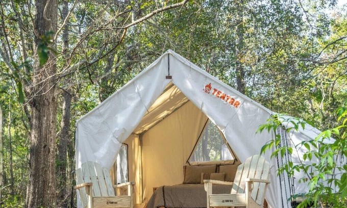 Bay St Louis RV Rental | Tentrr State Park Site - Mississippi Buccaneer State Park - Woodland B - Double