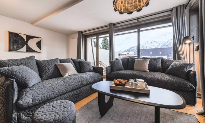 Plan Peisey Apartment | Terresens Le Quartz Residence - 5 Room Apartment 8/10 People Standard