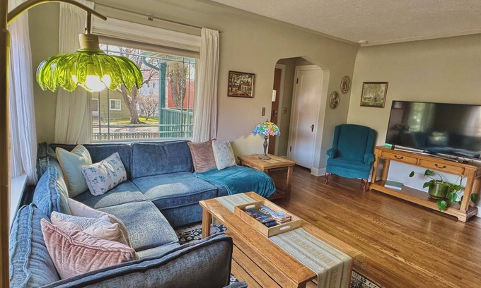 Garden District House | The Blue Gable Downtown CDA. Hot Tub, Home Theater, Game Room, 2 King Beds!