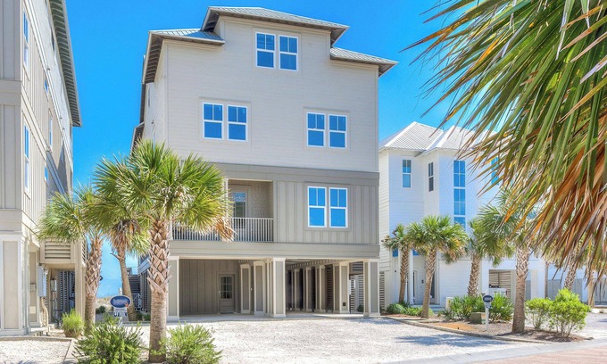 Orange Beach House | The Diamond. 10BR 9BA. Extraordinary beachfront home. Elevator. Deck Pool. More!