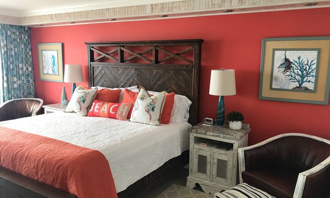 Myrtle Beach Condo | The Luv Shack- Oceanfront Romantic Couples Suite, Fireplace, Walk In shower