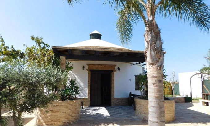 El Palmar House | The mill, comfortable round house with pool and artistic rock garden