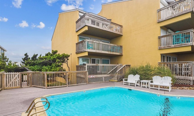 Nags Head Condo | The Oceans Unit 301 - Oceanfront Condo with Direct Access to Pool and Beach
