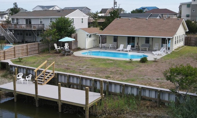 Sandbridge Cottage | The Simple Life, Sandbridge Beach, Canal Front, Dock, Dogs Welcome, Single-story