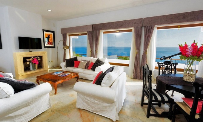 Atlanterra Villa | The Sunshine Retreat - Luxury Beach Villa - Sleeps 12 - Spectacular Views