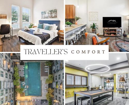 Fort Worth Apartment | The Urban Elite, 1 Bedroom Suite Downtown Forth Worth, Resort Style Pool, Full Gym, Parking