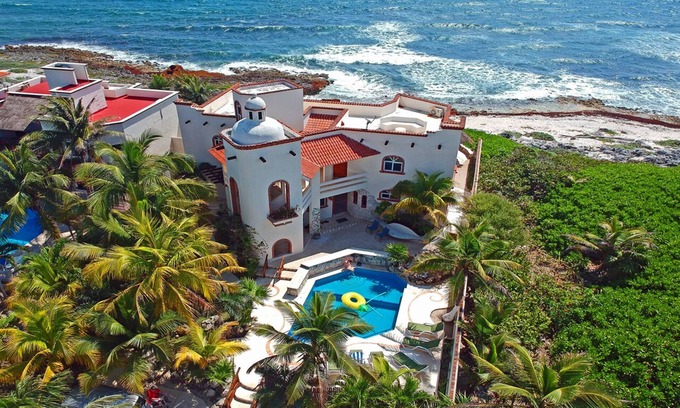Akumal Villa | The views from Oceanfront Villa Cascadas in Akumal are breathtaking!